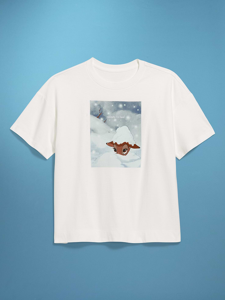 Image 4 of 10, Old Navy x Disney Bambi EveryWear Crew-Neck T-Shirt for Women