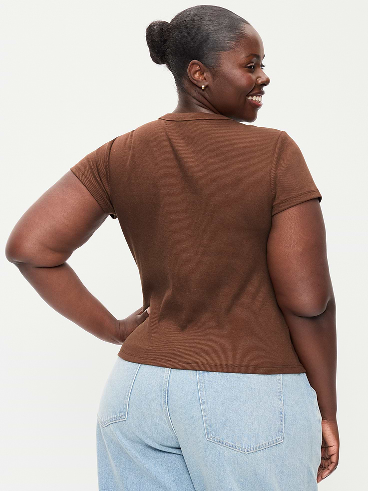 Image 9 of 9, Snug Graphic Ribbed T-Shirt