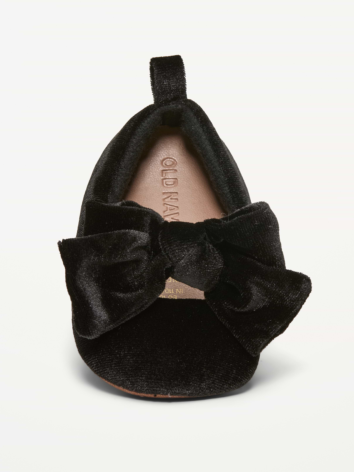 Image 2 of 4, Velvet Bow Ballet Flats for Baby