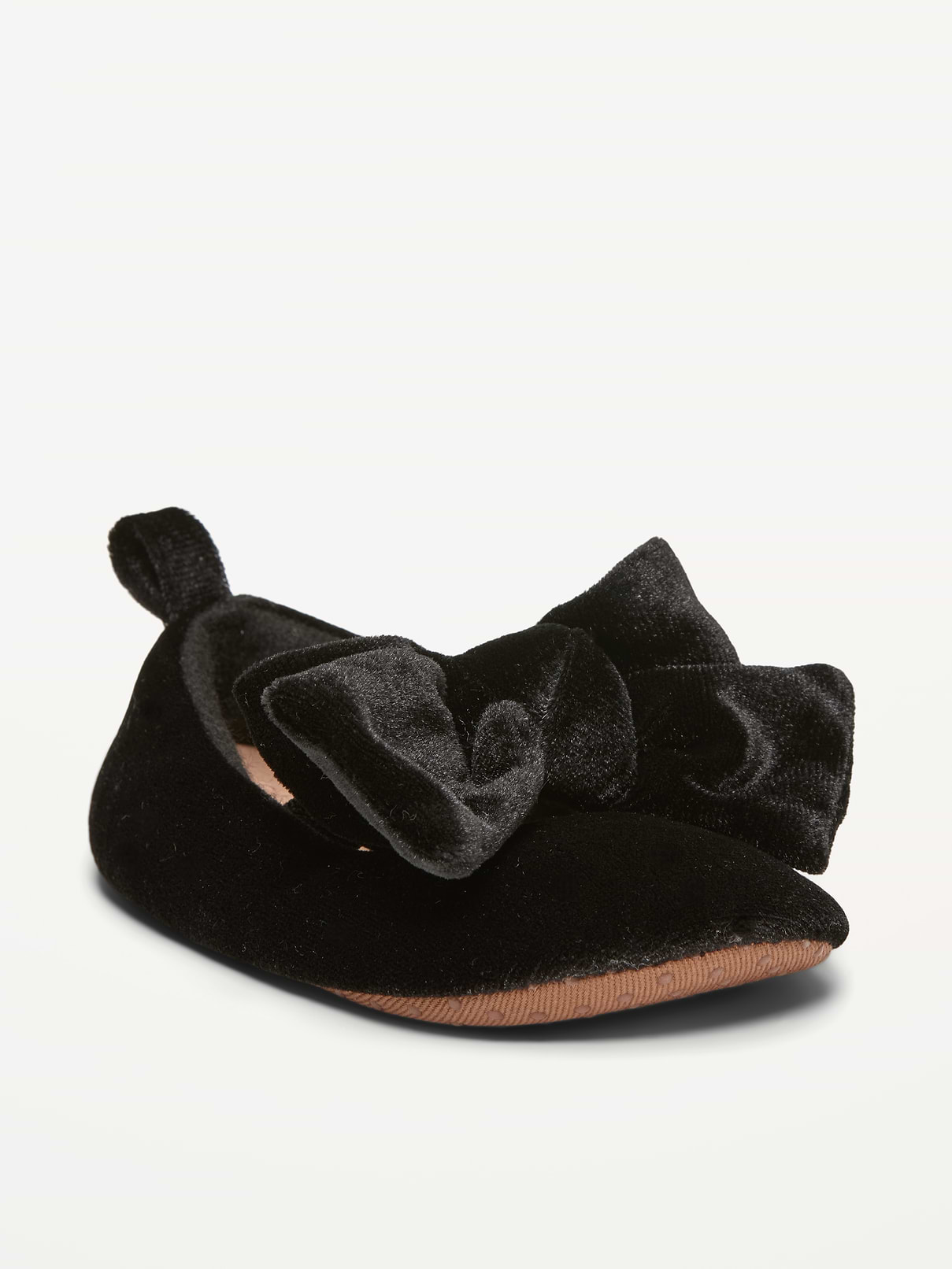 Velvet Bow Ballet Flats for Baby