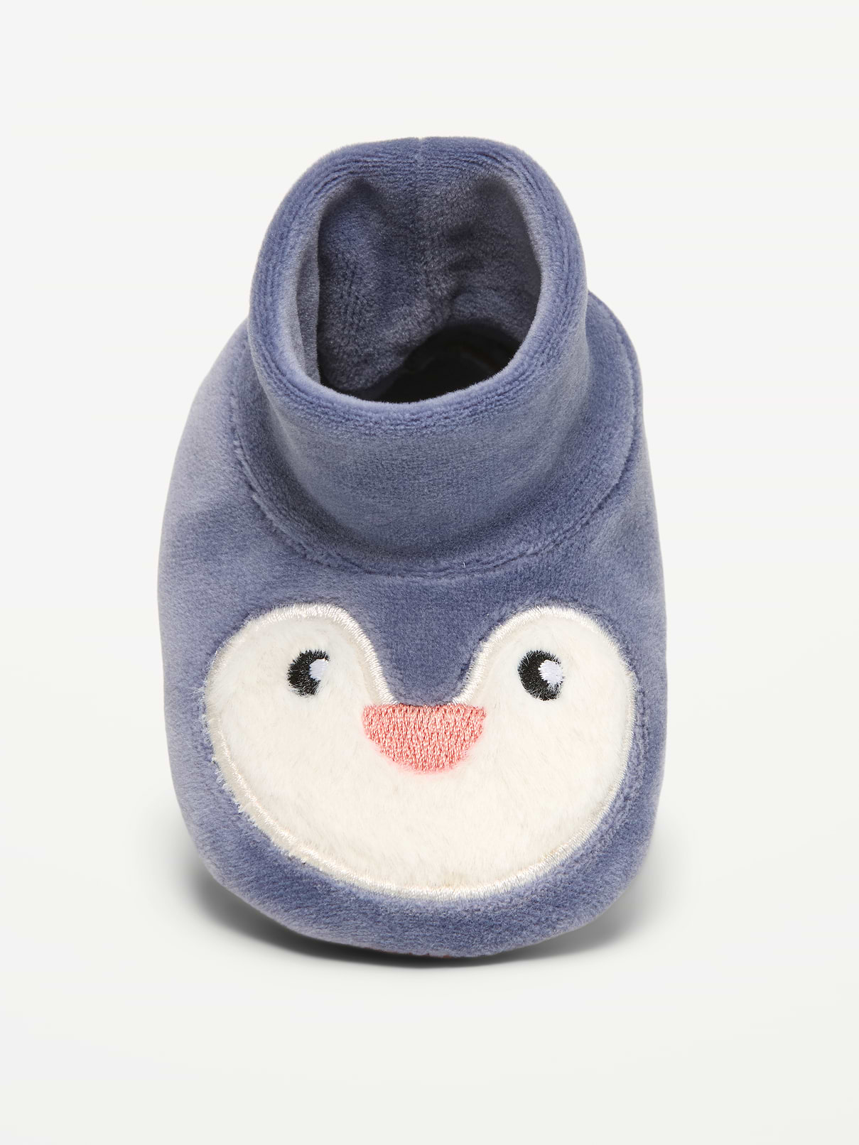 Image 2 of 4, Velour Penguin Slippers for Baby
