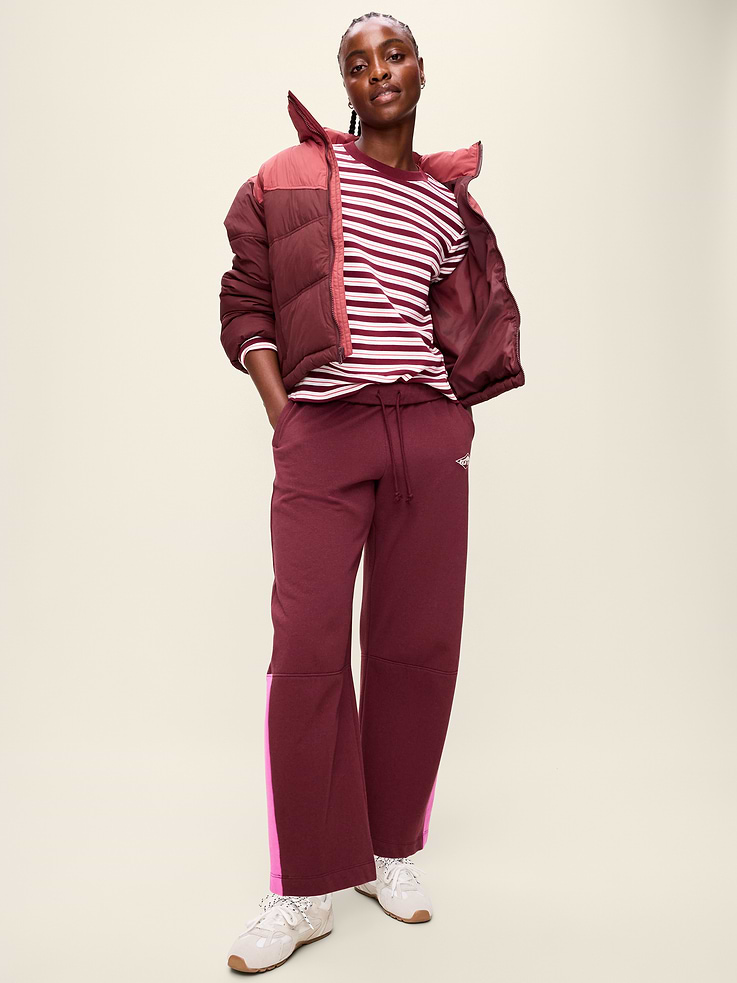Image 3 of 9, Water-Resistant Color-Block Puffer Jacket