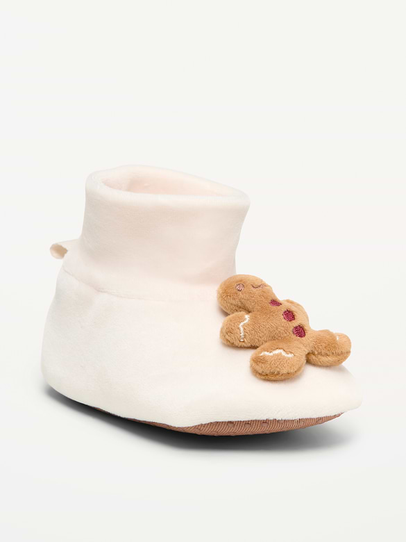 Velour Slippers for Baby