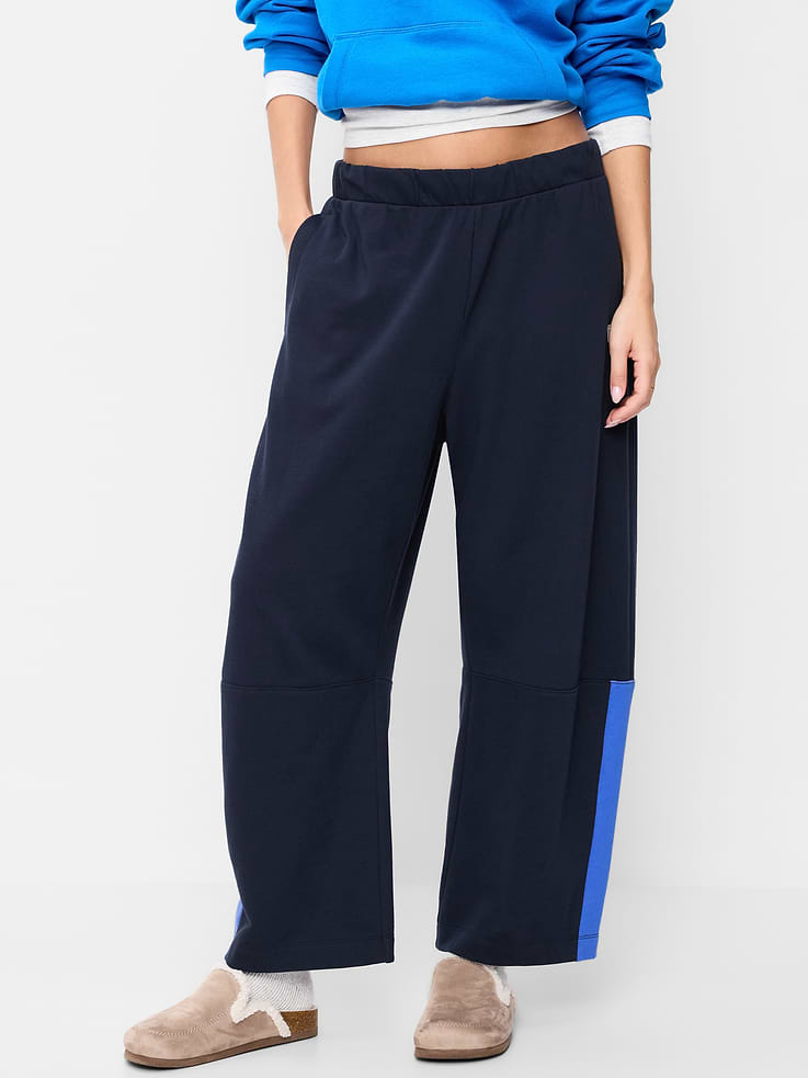Image 2 of 9, Mid-Rise SoComfy Barrel Sweatpants