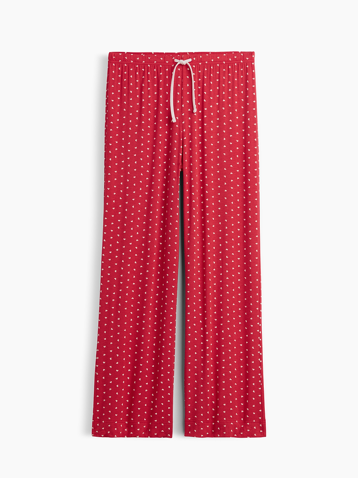 Image 4 of 4, Print Modal Straight-Leg PJ Pants