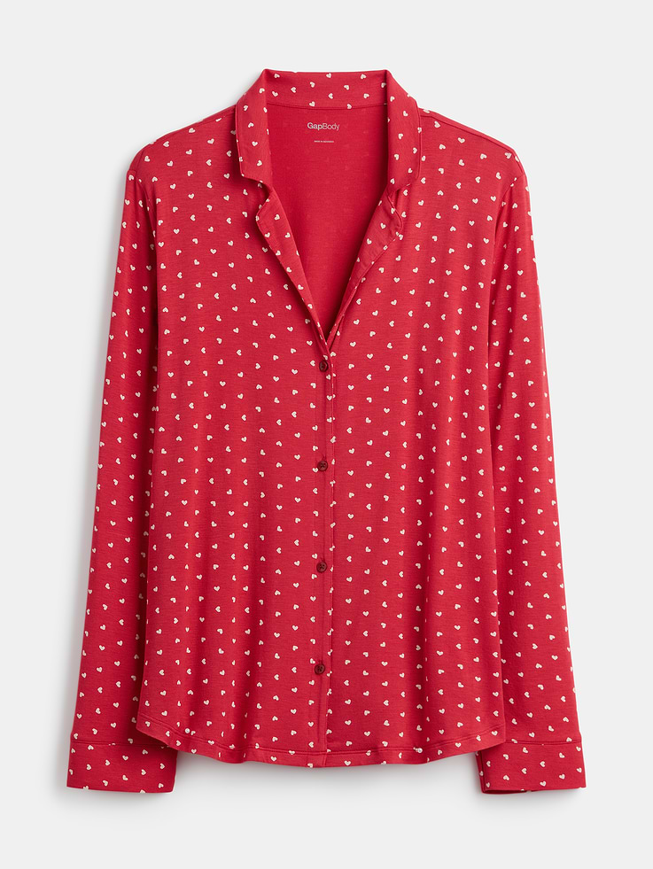 Image 4 of 4, Relaxed Modal PJ Shirt