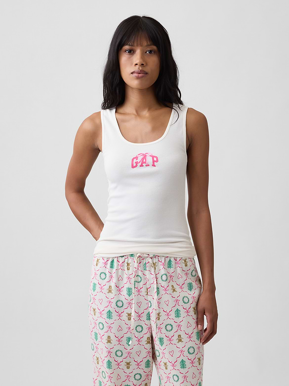 Ribbed PJ Tank Top