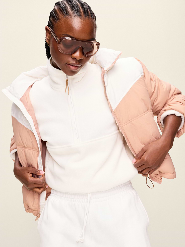 Image 3 of 9, Water-Resistant Color-Block Puffer Jacket