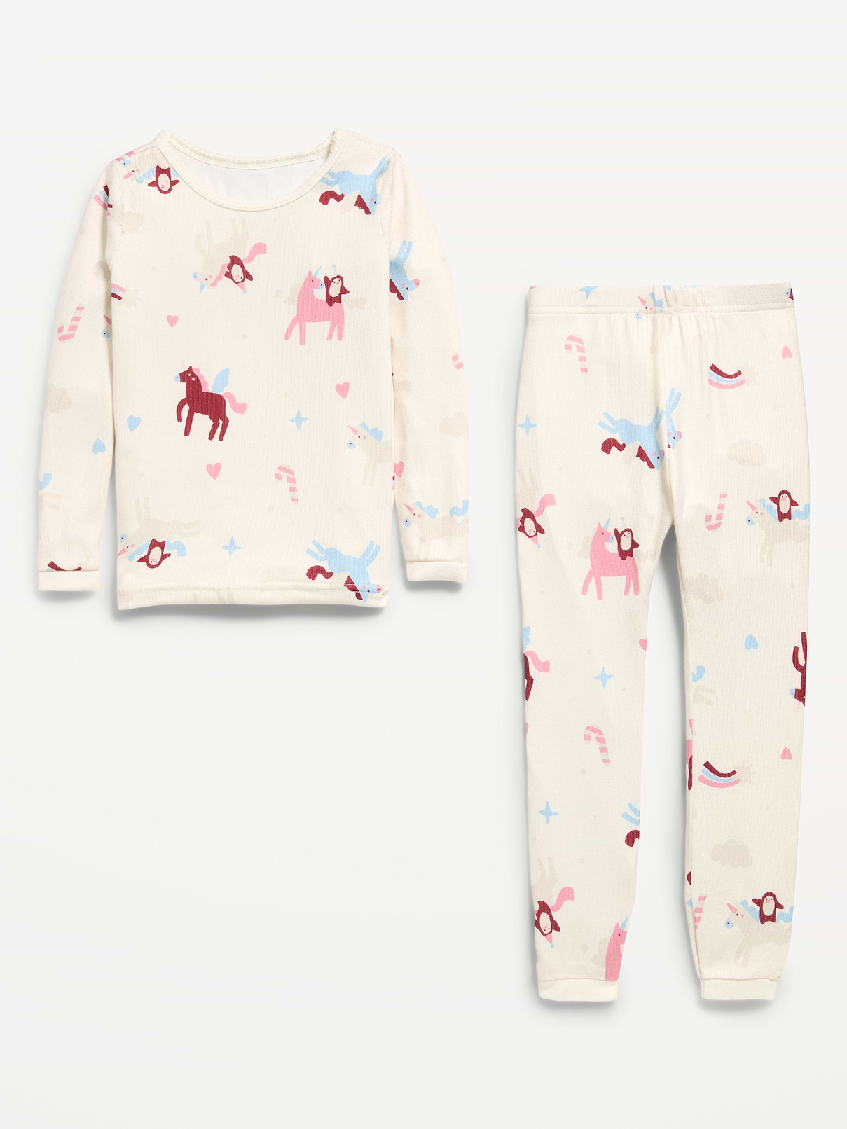 Image 2 of 2, SoftMode Printed Snug-Fit Pajama Set for Toddler & Baby