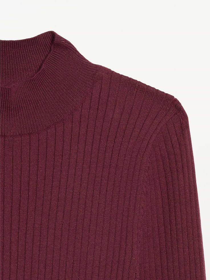Image 3 of 4, SoSoft Lite Ribbed Mock-Neck Sweater