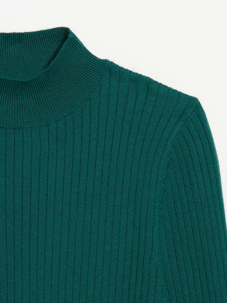 Image 3 of 4, SoSoft Lite Ribbed Mock-Neck Sweater