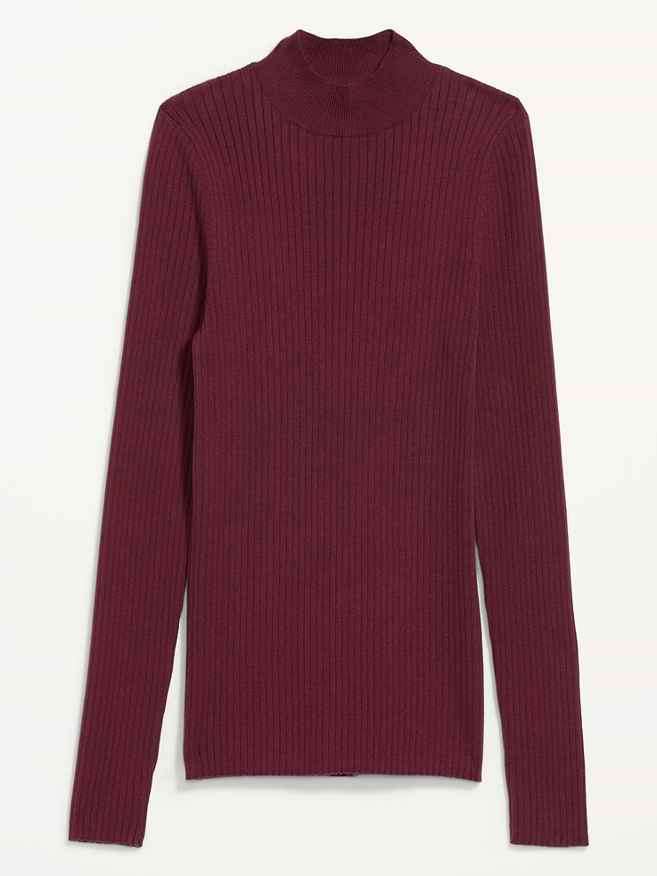 Image 2 of 4, SoSoft Lite Ribbed Mock-Neck Sweater