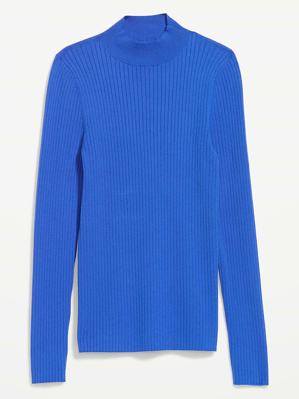 SoSoft Lite Ribbed Mock-Neck Sweater