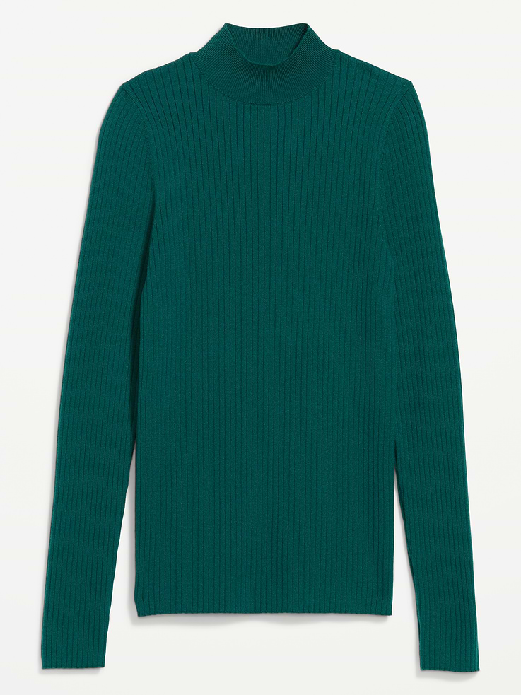 Image 1 of 4, Feels like cashmere, wears whisper-light for warmer days., mock neck, long sleeves, made to layer with a tank, Product #903420