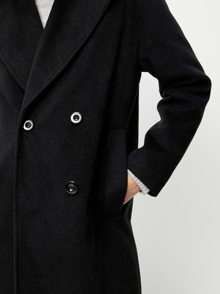 Image 6 of 6, Oversized Longline Overcoat