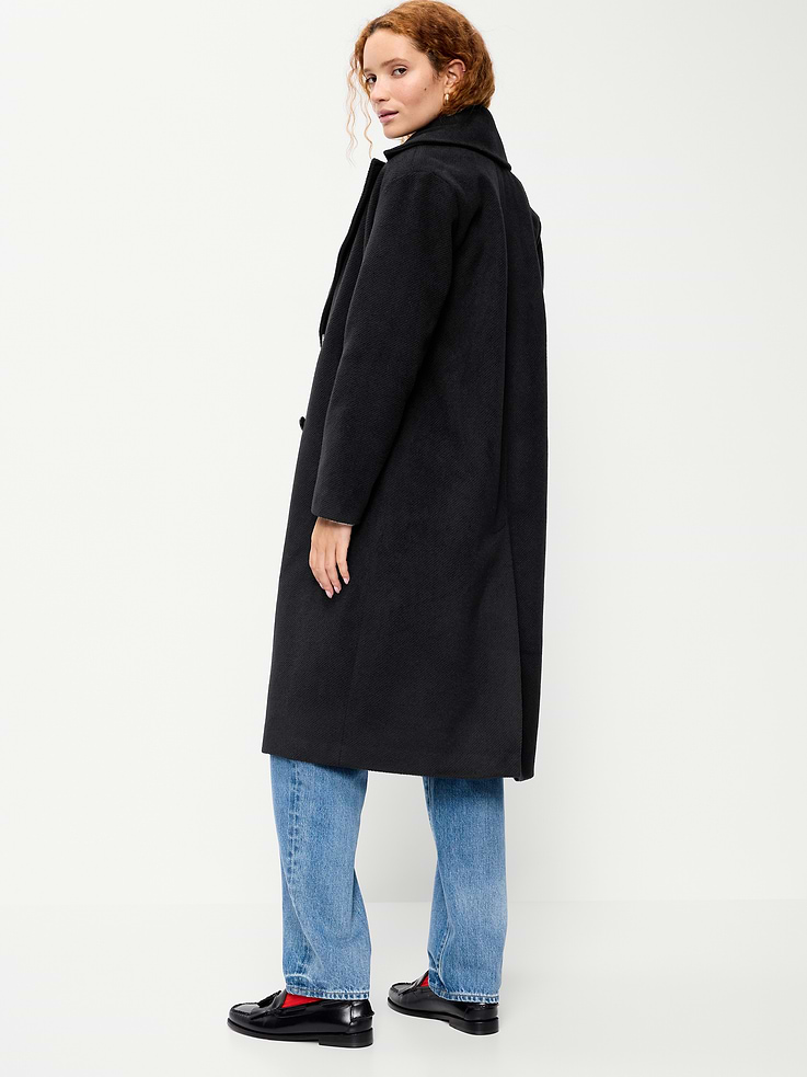Image 2 of 6, Oversized Longline Overcoat