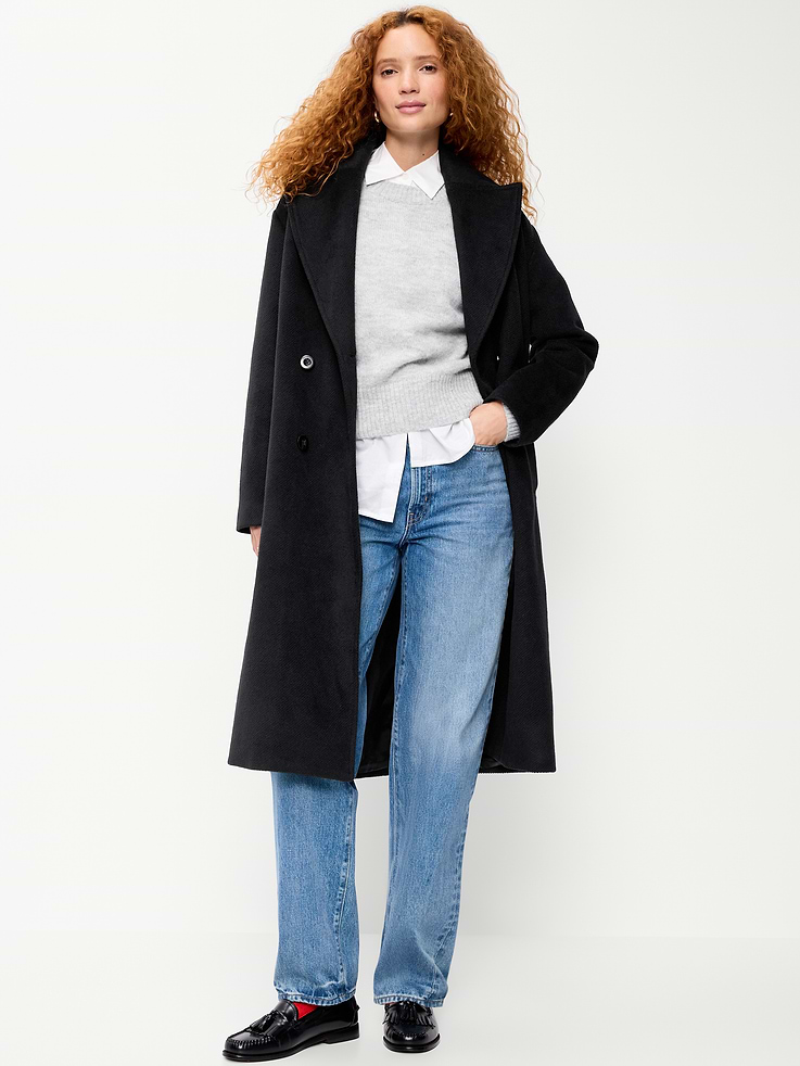 Image 3 of 6, Oversized Longline Overcoat