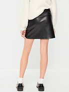 Image 2 of 3, Faux-Leather Skirt for Girls