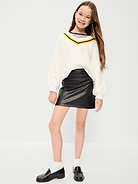 Image 1 of 3, elasticized waistband, clear side-zip closure, Product #908136