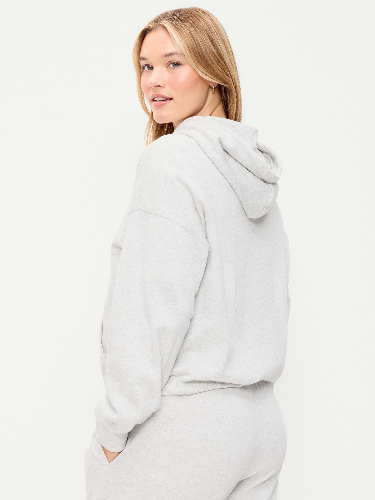 Image 3 of 3, SoComfy Bubble-Hem Hoodie Sweatshirt