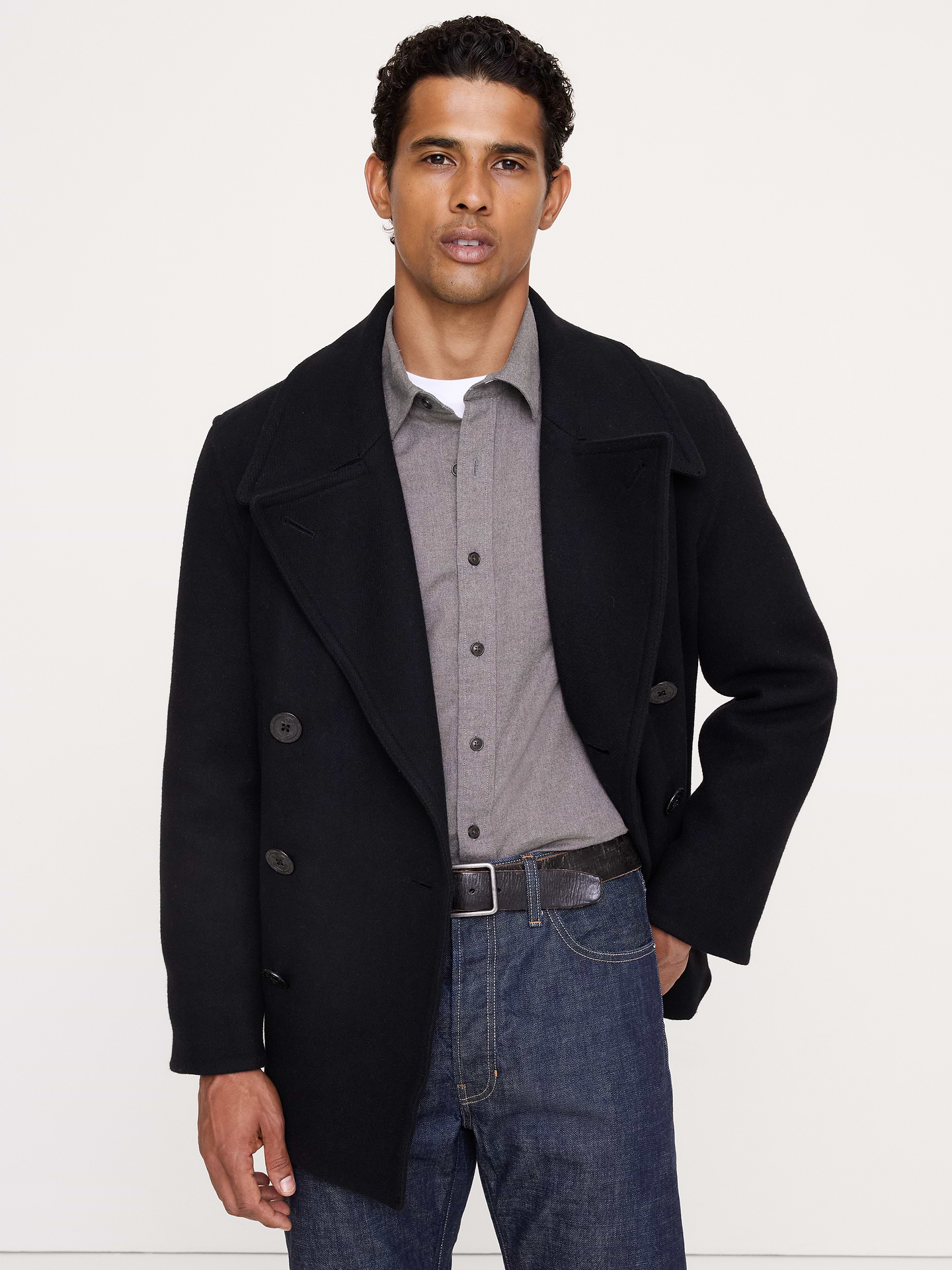 Image 4 of 8, Lightweight Brushed Flannel Shirt
