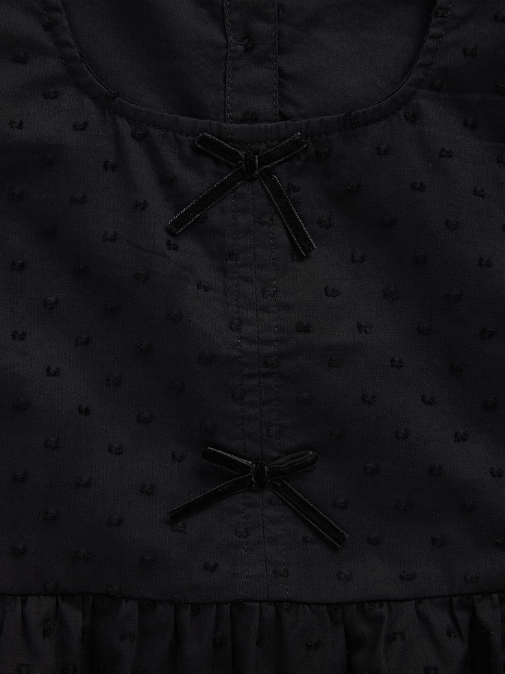 Image 3 of 3, Kids Bow-Front Peplum Top