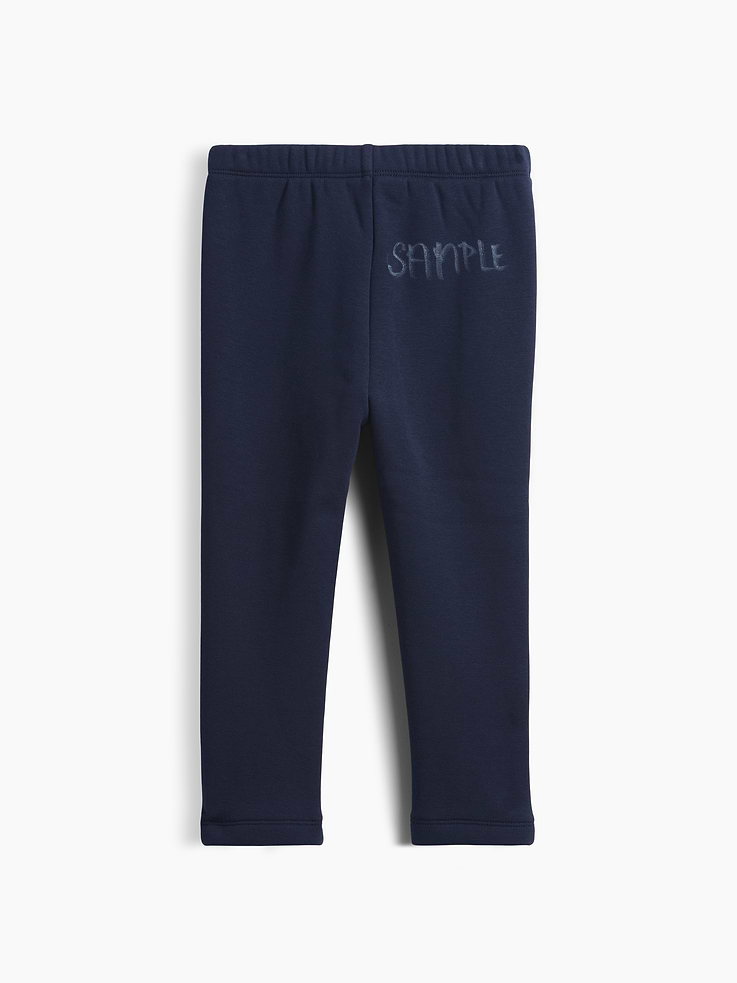 Image 3 of 4, Baby & Toddler Sherpa-Lined Pintuck Leggings