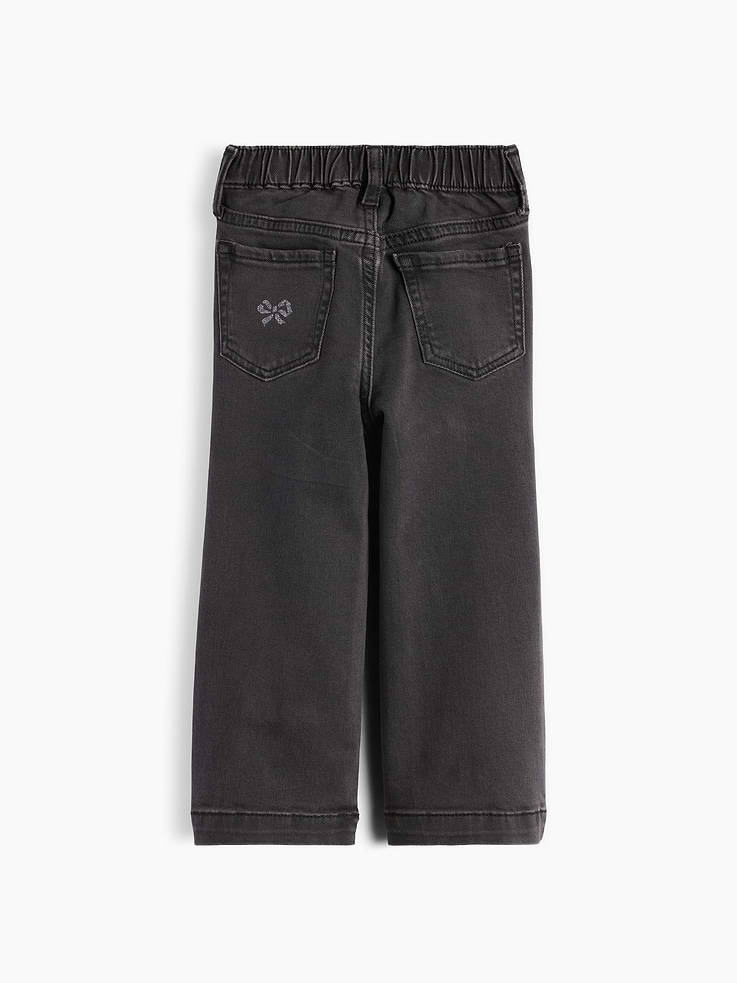Image 3 of 4, Baby & Toddler Sparkle Bow Stride Jeans