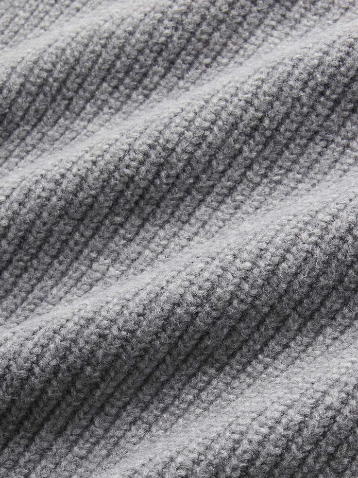 Image 3 of 3, CashSoft Mockneck Sweater Bib