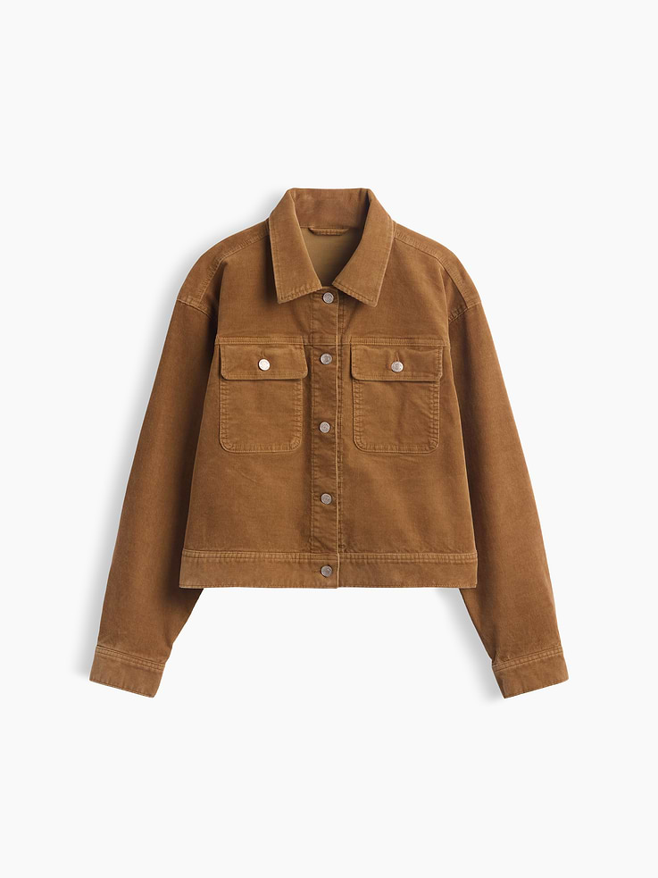 Image 5 of 5, Corduroy Crop Jacket