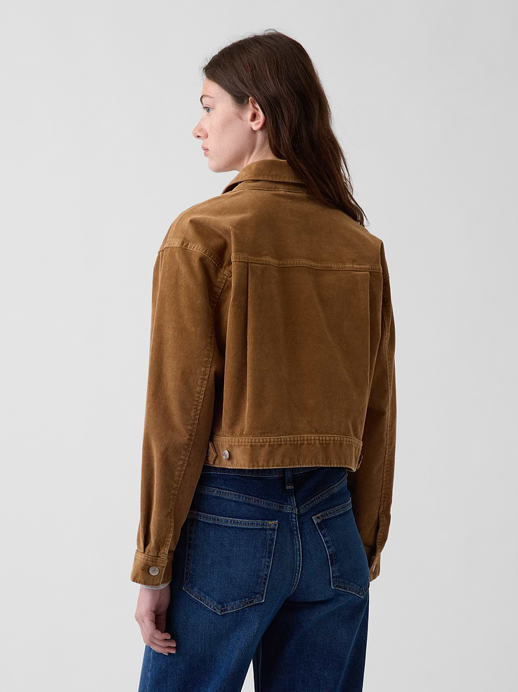 Image 3 of 5, Corduroy Crop Jacket