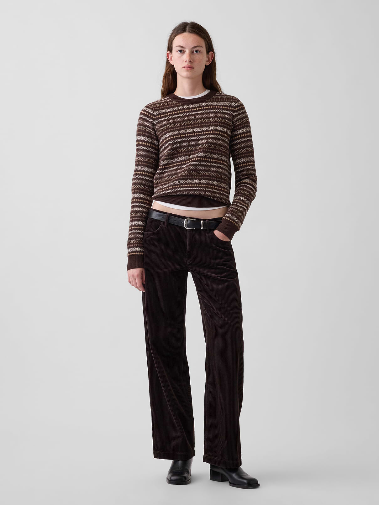 Low Rise Corduroy '90s Loose Pants