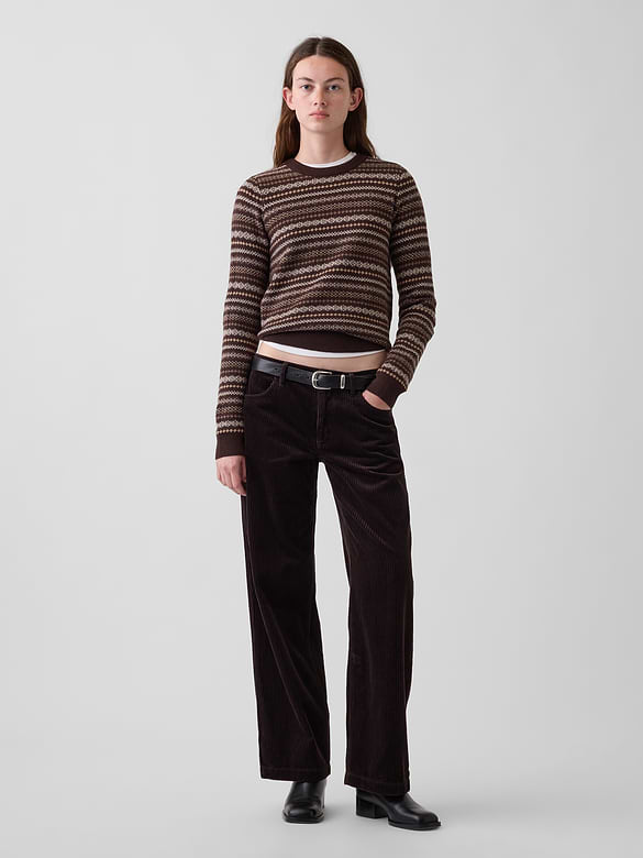 Low Rise Corduroy '90s Loose Pants