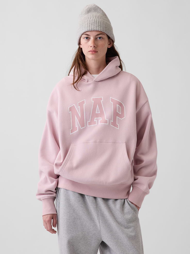 Image 4 of 5, Adult VintageSoft NAP Logo Hoodie