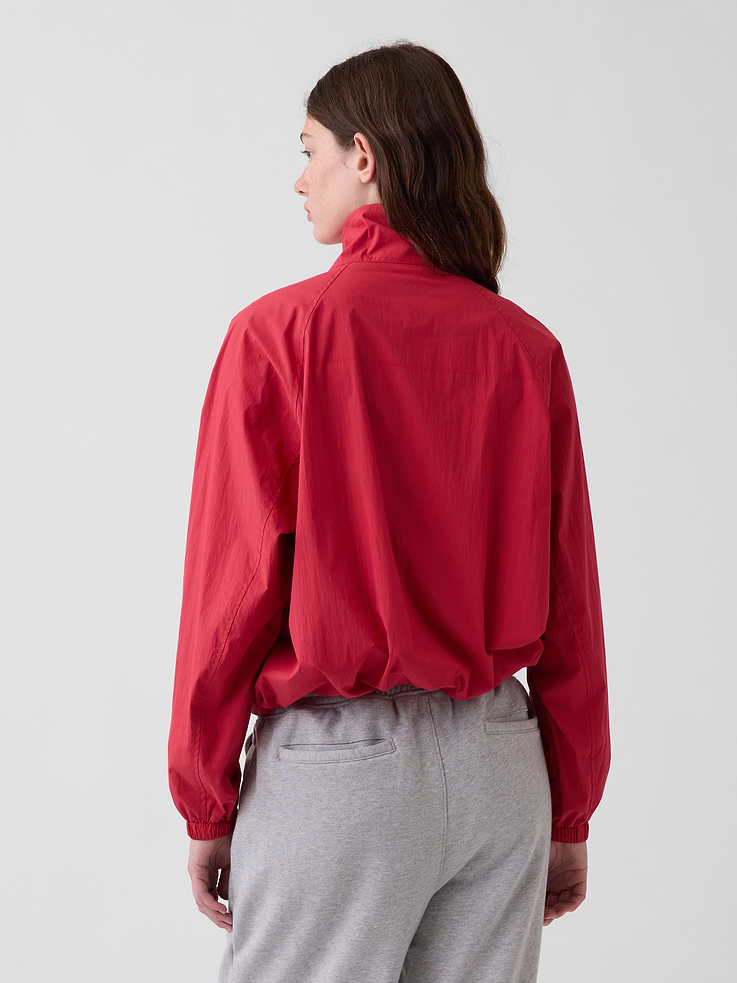 Image 2 of 5, Poplin Oversized Track Jacket