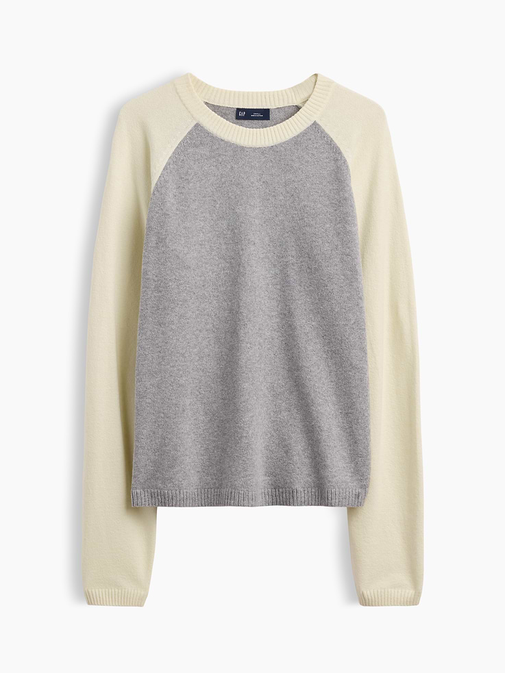 Image 5 of 5, CashSoft Raglan Sweater