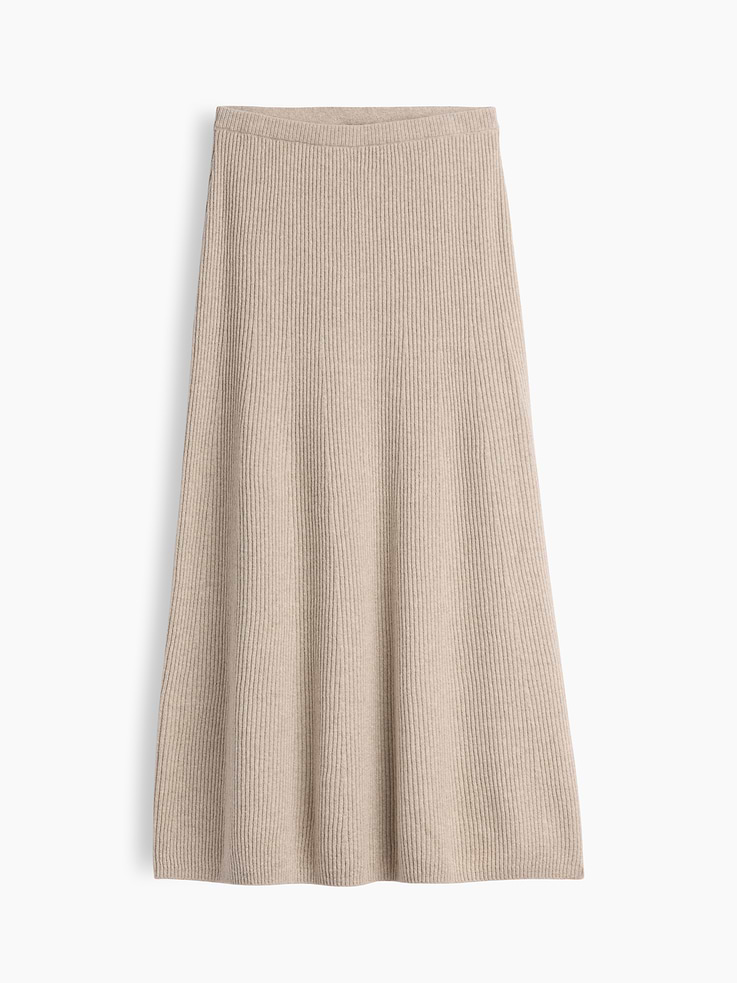 Image 6 of 6, CashSoft Rib Sweater Maxi Skirt