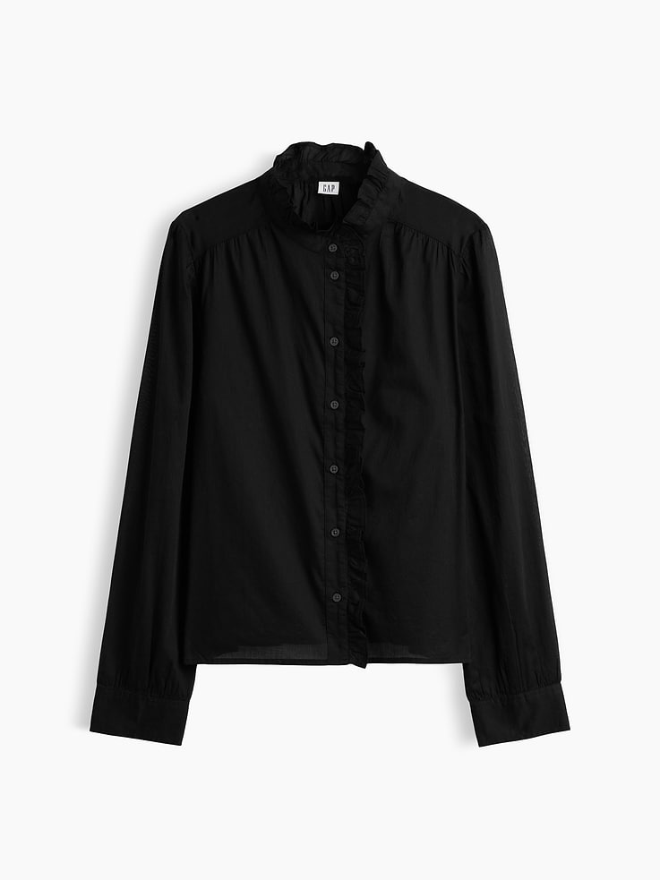 Image 5 of 5, Voile Ruffle Shirt