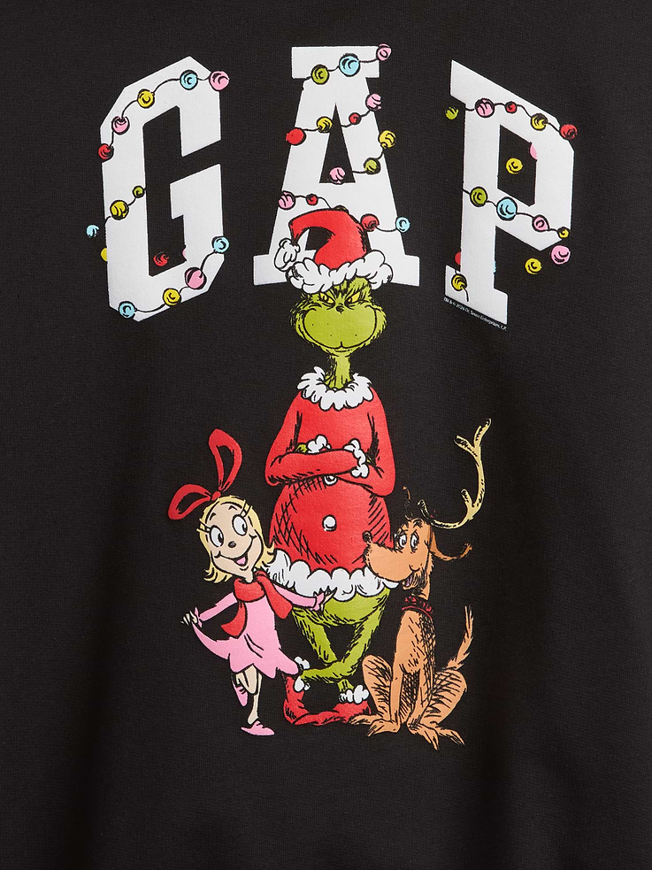 Image 2 of 3, GapKids How the Grinch Stole Christmas Relaxed Logo Hoodie