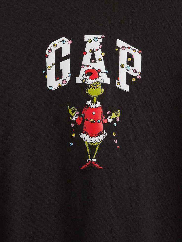 Image 2 of 3, GapKids How the Grinch Stole Christmas Relaxed Logo Hoodie