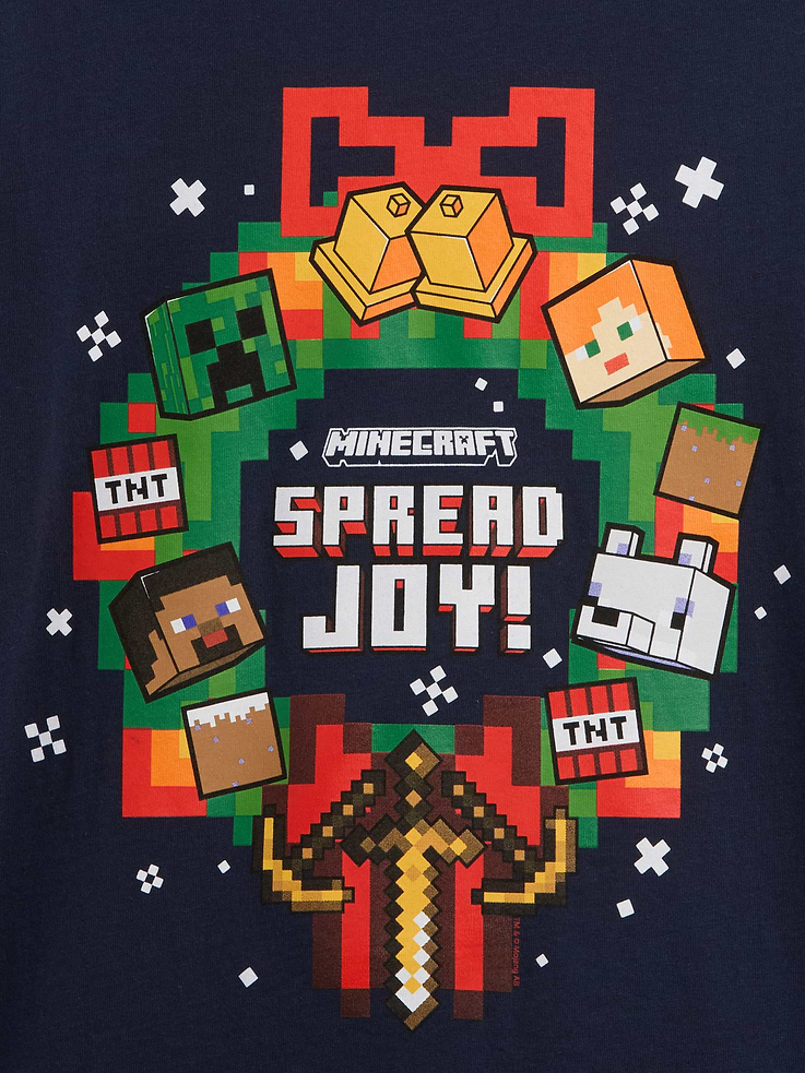 Image 2 of 3, GapKids Minecraft X-Mas Graphic T-Shirt