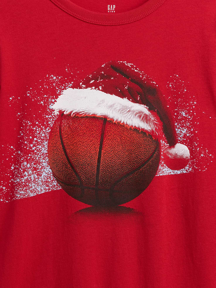 Image 3 of 3, Kids X-Mas Graphic T-Shirt