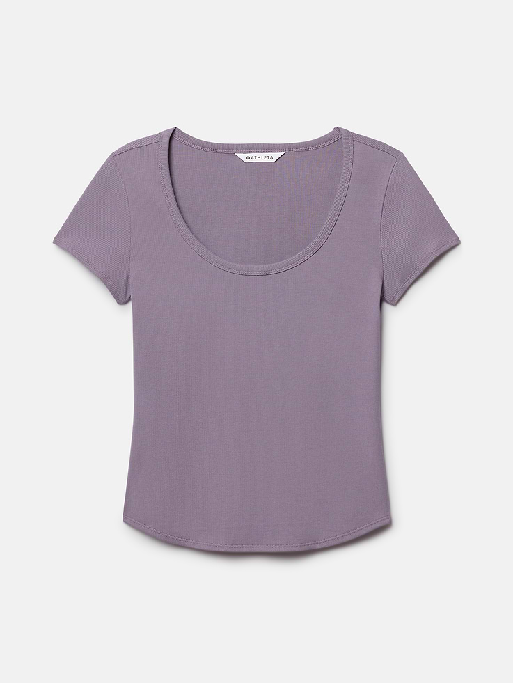 Image 6 of 6, Signature Rib Scoop Tee