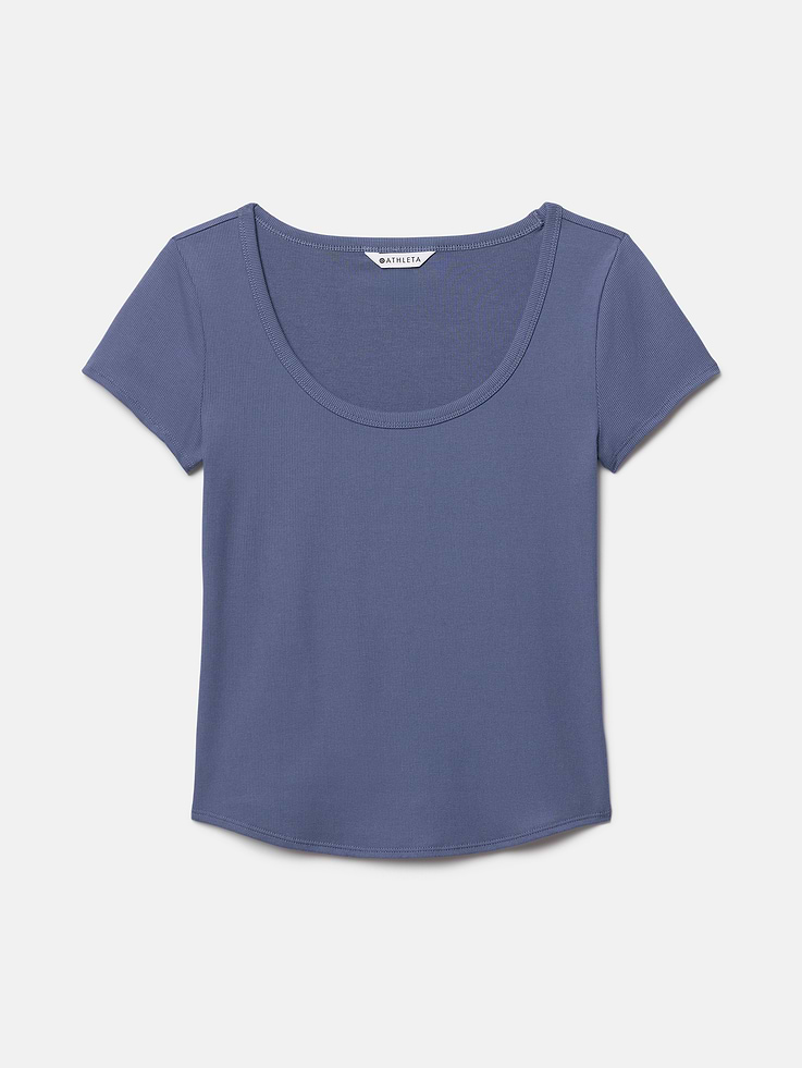 Image 6 of 6, Signature Rib Scoop Tee