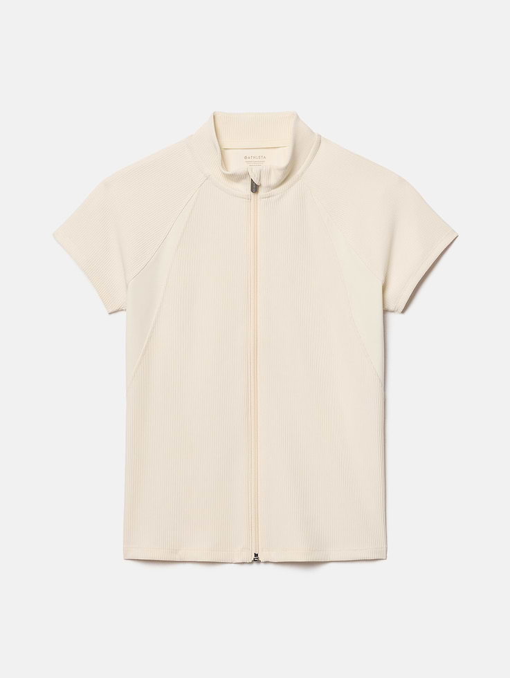 Image 6 of 6, Reset Rib Full Zip Tee