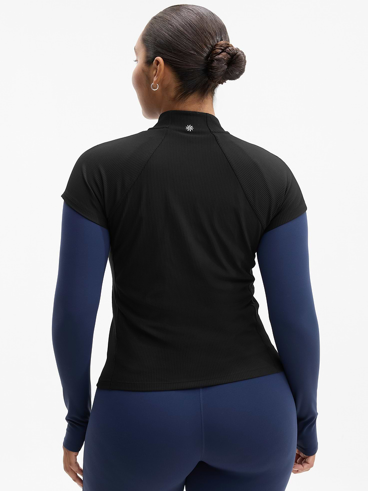 Image 5 of 5, Reset Rib Full Zip Tee