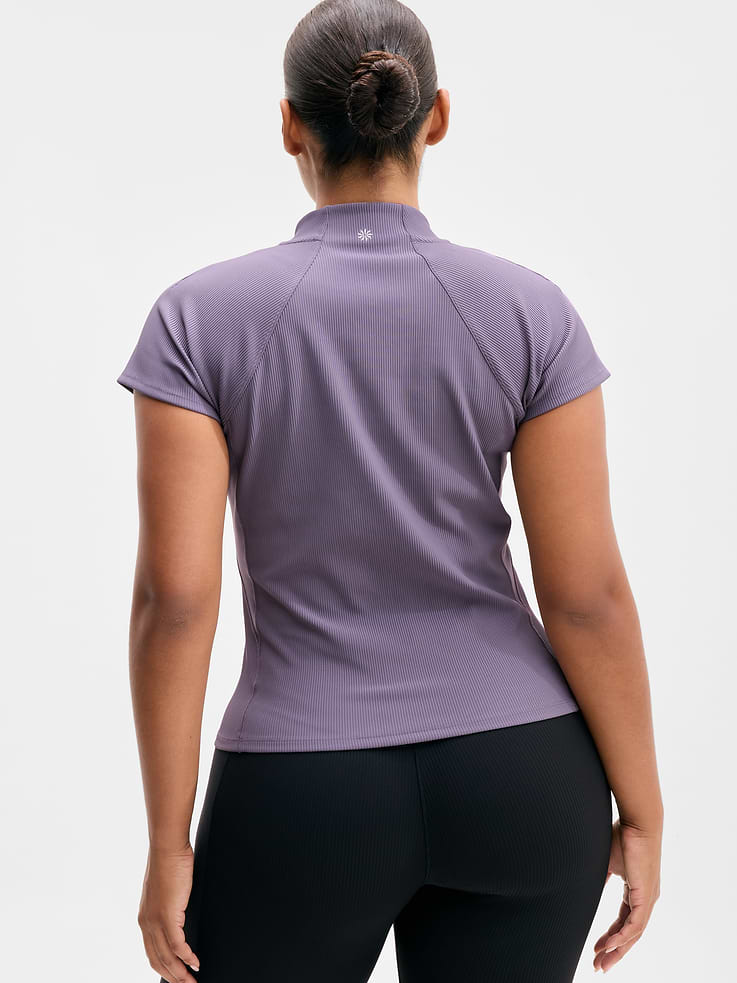 Image 5 of 5, Reset Rib Full Zip Tee