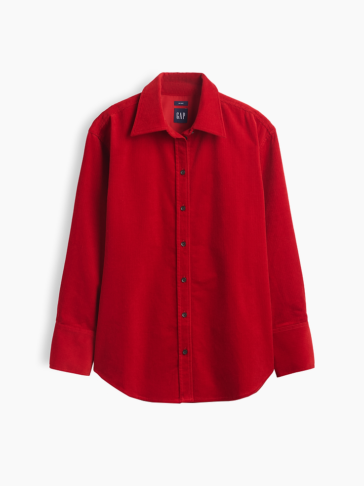 Image 5 de 5, Chemise ample en velours côtelé