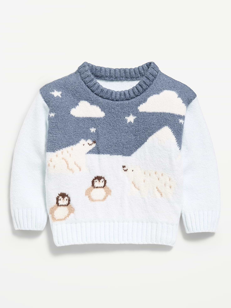 Image 1 of 1, crew neck, long sleeves, drop shoulders, graphic at front, Product #1182636