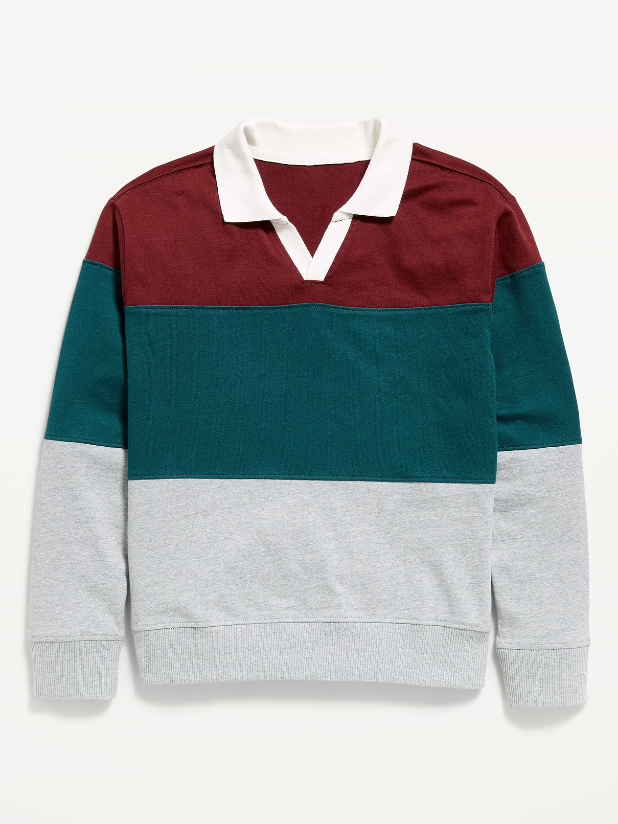 Long-Sleeve Collared Sweater for Boys